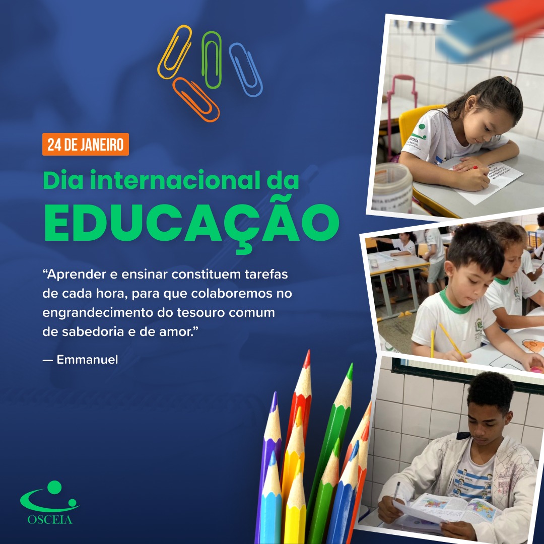 Hoje celebramos o Dia Internacional da Educação!