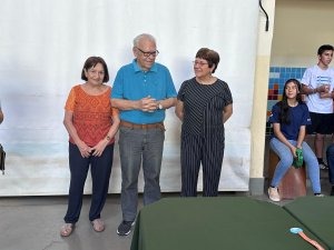 Osceia recebe visita do Professor César Reis e sua esposa, dona Áurea