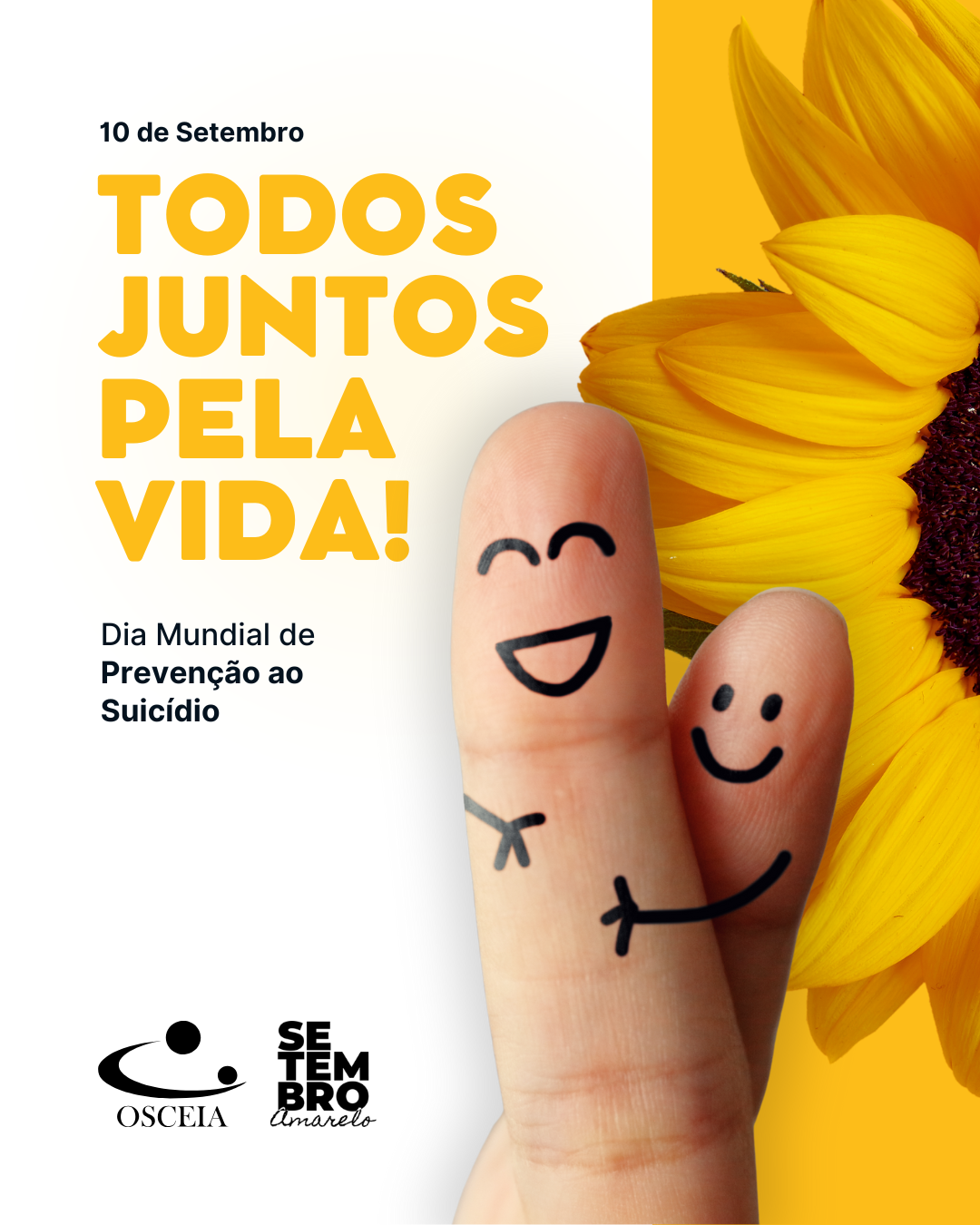 💛 10 de Setembro – Dia Mundial de Prevenção ao Suicídio