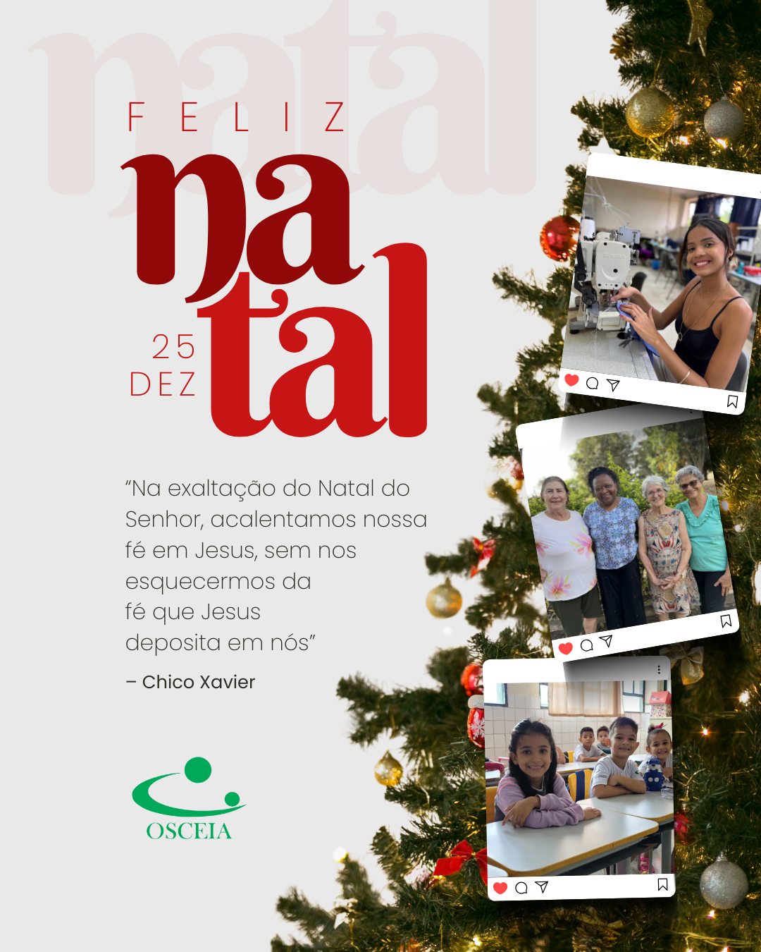 Natal: Tempo de Esperança e União