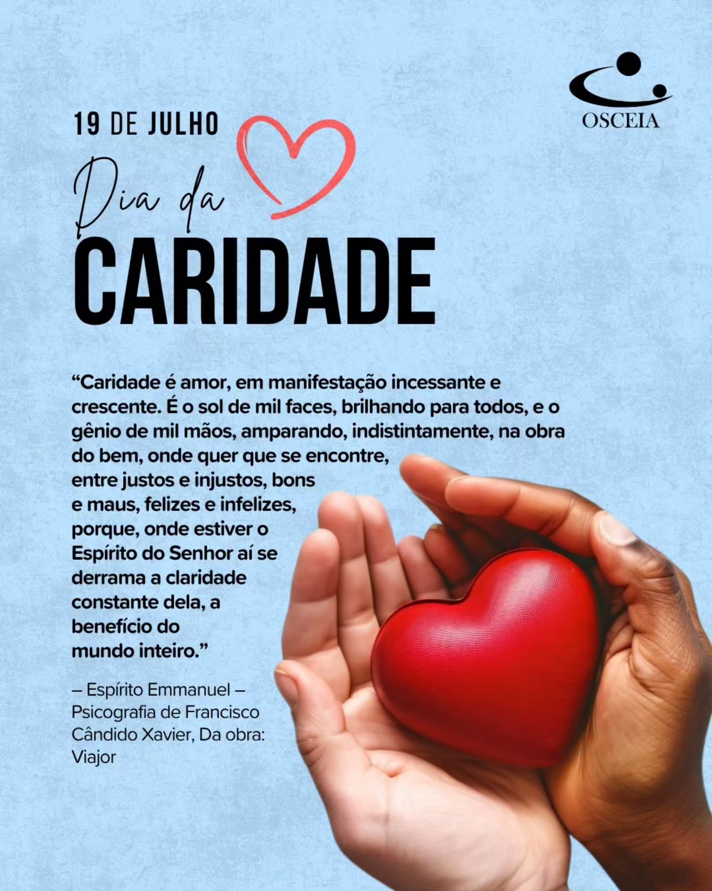 💙 Dia da Caridade: um gesto que transforma